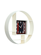 Часы настенные, интерьерные "Маганса", d-35 см, бесшумные, белые