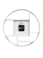 Часы настенные, интерьерные "Маганса", d-35 см, бесшумные, белые