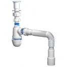 Сифон для раковин Ани Варяг с гибкой трубой 40х40/50мм