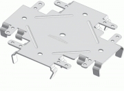 Соединитель одноуровневый 60х27 Краб 1мм   /50/94244