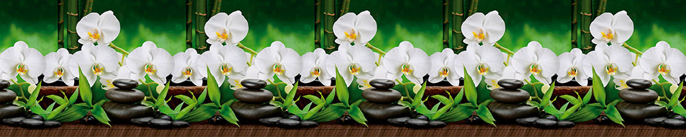 Панель АБС фартук Орхидея белая 3000*600*1,5мм