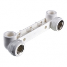 Планка ПП с водорозетками для смесителя ВР D25-1/2"