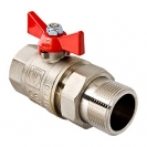 Кран шаровый с полусгоном ВР/НР никель VALTEC 1"