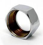 Гайка для смесителя, задняя, 3/4, хром.