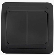 1932309 Выключатель 2-кл. IN HOME  CLASSICO 2023B черный