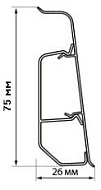 Плинтус Bonkeel Style BS7018 2200х70х26мм
