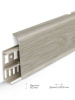 402 Плинтус Лексида 80х2200мм Дуб аргенто
