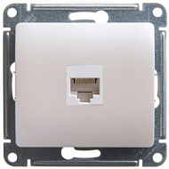 Механизм розетки компьютерной 1-м GLOSSA RJ45 кат.5E перламутр SchE GSL000681K
