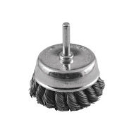 38478 Корщетка-чашка FIT, со шпилькой, стальная витая проволока 75 мм