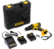 Дрель-шуруповерт аккумуляторная Denzel CDL-12-02BM  (Li-Ion, 12 В, 2 акк.)