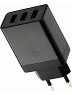 Устройство зарядное сетевое-переходник 3хUSB адаптер 30Вт черн. Rexant 18-2215