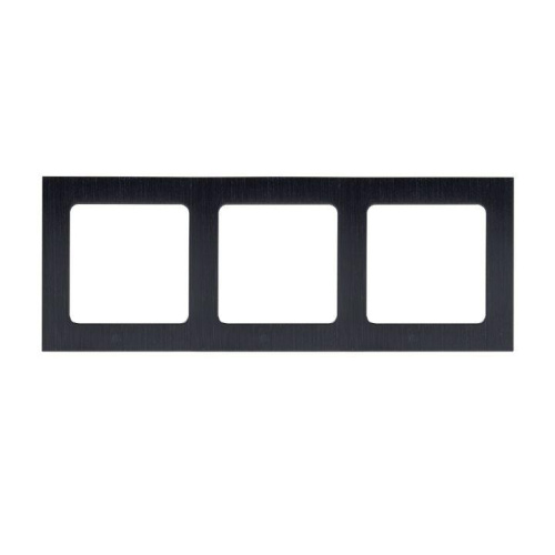 1396263 Рамка 3-м Стокгольм металл. черн. PROxima EKF EZM-G-304-10