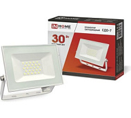 1414381 Прожектор светодиодный СДО-7 30Вт 6500К IP65 2700лм 230В бел. IN HOME 4690612034690