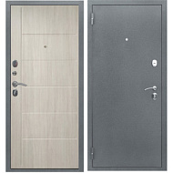 Дверь металлическая 2К СТАНДАРТ-Х Антик серебро 2050*860 Ларче капучино, правая