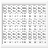 Экран для радиатора Дамаско, белый 1200*600 мм