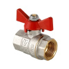 217VT. Кран шаровый ВР никель бабочка VALTEC BASE 3/4"