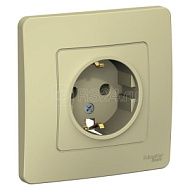 520088  Розетка 1-м СП BLANCA 16А 250В  без шторок с заземл. беж. SchE  BLNRS001017