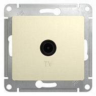 275243 Механизм розетки TV 1-м СП Glossa 1DB беж. SchE GSL000291