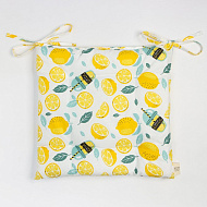 9596628 Сидушка Этель "Лимонад" 42х42 см, 80% хл, 20% пэ, сатин 110 г/м2