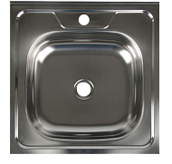 3890633 Мойка кухонная «Владикс», накладная, без сифона, 50×50 см, нержавеющая сталь 0.4 мм