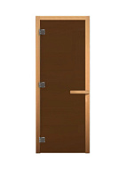 Дверное полотно Бронза матовое 1900*700*8мм, 3 петли, коробка ольха