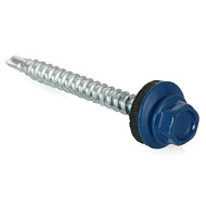 Саморез кровельный 4,8х28мм сверло RAL5005 ярко-синий 60шт/коробка