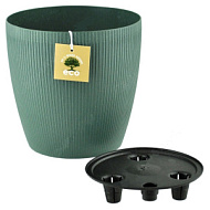 Горшок пластиковый МАГНОЛИЯ ЭКО 5,3л малахит