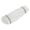 Шнур витой трехрядный ПП 3 мм, белый, 20м