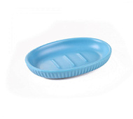 CE1610LA-SD Мыльница Аквалиния Плиссе, синий матовый, керамика