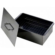 Коптильня двухъярусная "Счастливый день" 330*260*170мм сталь 0,5 мм