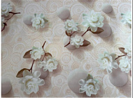 Клеенка DIAMOND 3D Бежевый на тканой основе 1,37м*20м 1/1