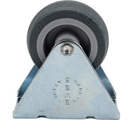 Опора колесная большегрузная 160мм неповоротная, платф. крепл. (H191, 145кг) FC63 (SANBERG)
