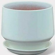 ГЛ701/2  Горшок керам Диана глянец белый d13/h13см