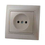 248414 Розетка 1-м СП Мира б/з керам. жемчуж. белый перламутр 701-3030-121 ,