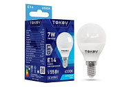 Лампа светодиодная 7Вт G45 6500К Е14 176-264В TOKOV ELECTRIC TKE-G45-E14-7-6.5K