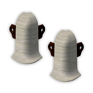 402 Угол наружный Лексида с крепежом 55мм Дуб аргенто (2шт/блистер)