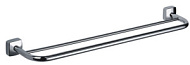 Полотенцедержатель Fixen Kvadro, хром, трубчатый, двойной  FX-61302