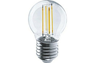 1569455 Лампа светодиодная филаментная 80 883 OLL-F-G45-10-230-4K-E27 10Вт шар прозрачная 4000К нейт