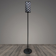 Торшер T2109 BK черный/черный абажур 1x40W E27 h1640, BTH23