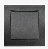 1991074 Выключатель 1-кл. СП Бриллиант 10А IP20 в сборе графит Universal 7947366-Gr