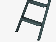 97947 Стремянка СИБРТЕХ 7 ступеней, компактная, стальная