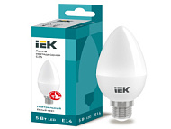 Лампа светодиодная ИЭК ЕСО С35 свеча 5вт 230В 4000К Е14