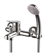 LM6552C Смеситель для ванны Lemark Partner, хром, с аксессуарами, короткий излив