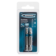 Биты Gross PH3х50, сталь S2, 2 шт