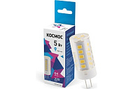 Лампа светодиодная 5Вт G4 220В 4500К керамика КОСМОС LksmLED5wJCG4220v45