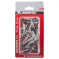 40680 Заклепки MATRIX 4,0 х 10 мм RAL 8017 (темно-коричневый), 50 шт