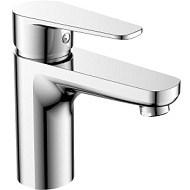 DR72011 Смеситель для умывальника Decoroom, хром, короткий излив, монолитный, латунь