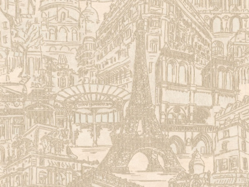 Обои Риволи Винил Горячего Тиснения  город бежевый 1,06*10м