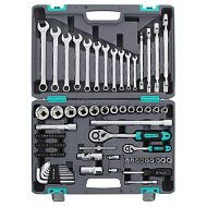 14109 Набор инструментов, 1/2", 1/4",  CrV, пластиковый кейс  88 предм.// STELS