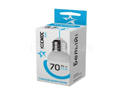 Лампа светодиодная Космос LED BASIC GL45 8.5Вт 220В E27 4500К